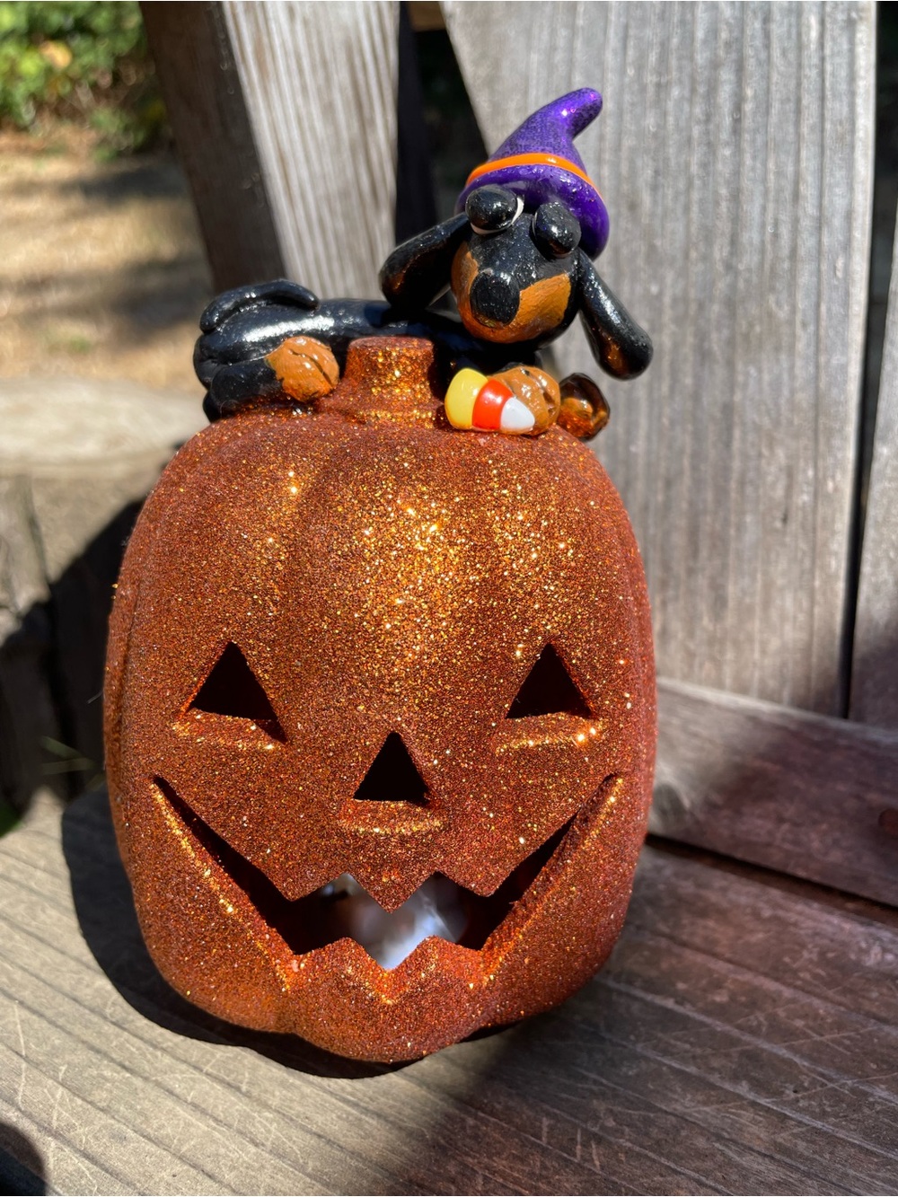 HANDMADE DACHSHUND HALLOWEEN PUMPKIN